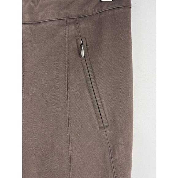 Vince Womens Size 6 Brown Slim Fit Pants With Front Zipper Pockets - Picture 3 of 5
